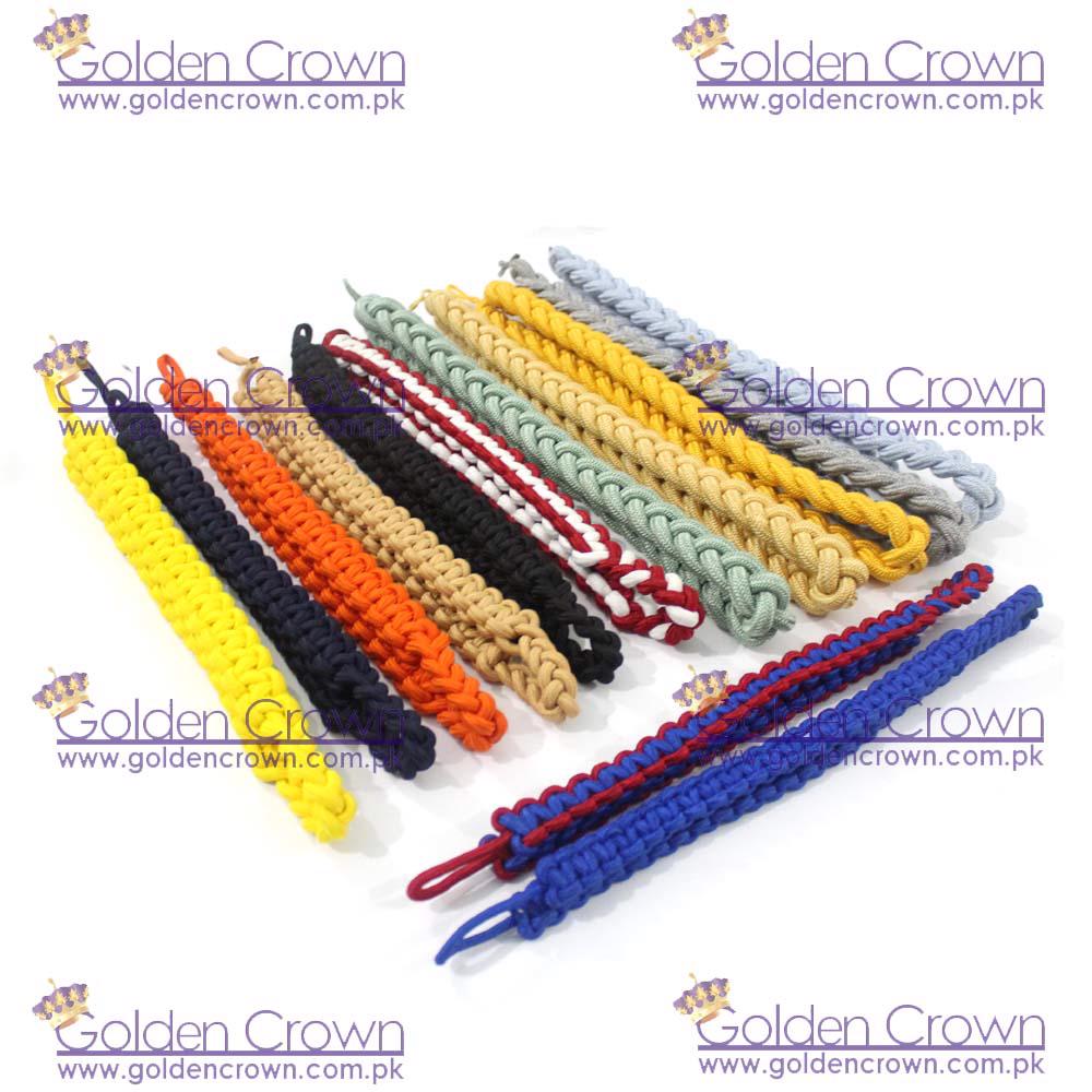 Product image - A military shoulder cord is a braided, decorative cord worn on the shoulder of a military uniform. These cords are often used to signify specific achievements, honors, or assignments within the military. https://goldencrown.com.pk/products/c1095_GROUP-PRODUCTS/i13814_Military-Shoulder-Cord-Braided-Shoulder-Cord-Supplie.aspx
 